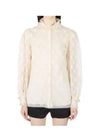 Women's GG Lace Blouse Ivory - GUCCI - BALAAN 2