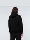 Wappen Patch Cotton Fleece Hoodie Black - STONE ISLAND - BALAAN 5