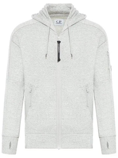 Diagonal Raised Fleece Hooded Jacket Grey - CP COMPANY - BALAAN 2