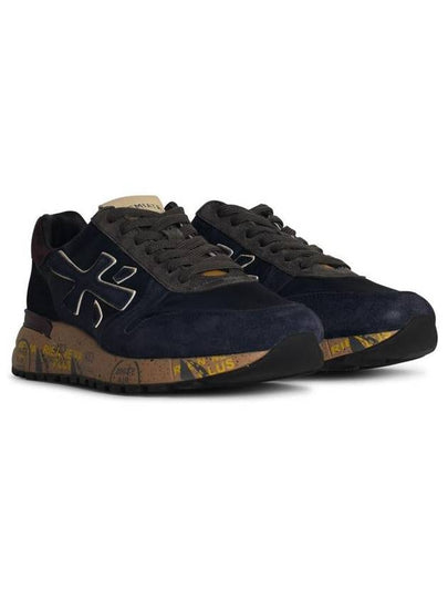 Premiata 'Mick' Blue Leather Blend Sneakers - PREMIATA - BALAAN 2