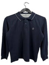 Logo Long Sleeve PK Shirt Dark Navy - BRUNELLO CUCINELLI - BALAAN.