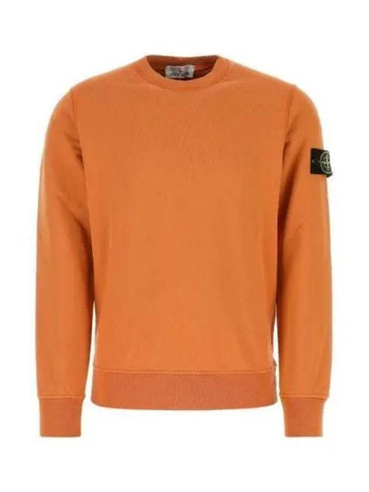 Wappen Patch Crew Neck Sweatshirt Orange - STONE ISLAND - BALAAN 2