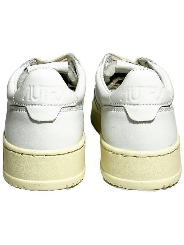 Medalist Leather Low Top Sneakers White - AUTRY - BALAAN 4