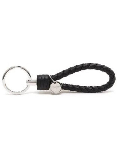 Intrecciato Leather Key Holder Brown - BOTTEGA VENETA - BALAAN 2