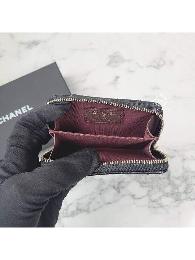 Classic zipper card holder wallet lambskin gold plated builtin chip version AP1650 - CHANEL - BALAAN 7