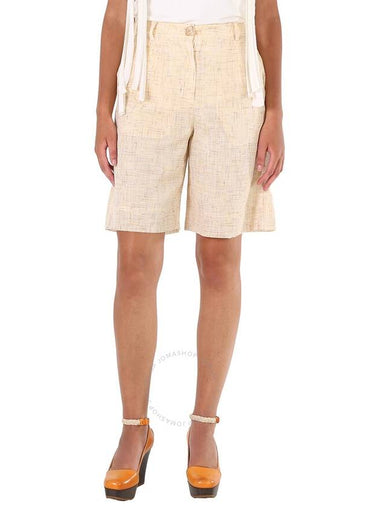 Rejina Pyo Ladies Beige Riley Tweed Shorts, Brand Size 36 (US Size 4) - REJINA PYO - BALAAN 1