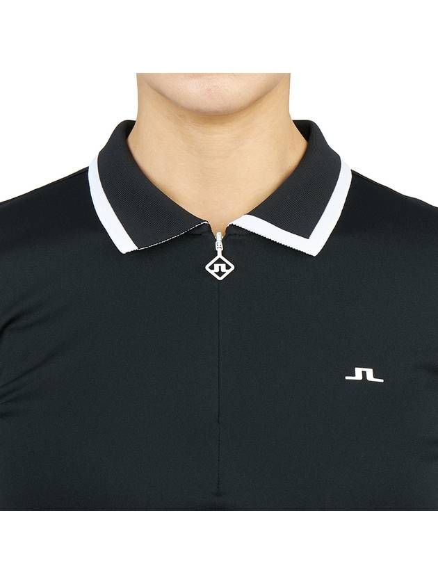 Women's Antonia Golf PK Shirt Black - J.LINDEBERG - BALAAN 7