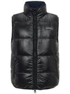 ALGORAB logo reversible padded vest black VUDV21835K0001 BKS - DUVETICA - BALAAN 1