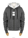 Classic Bunny Fur Zip-up Hoodie Grey - MOOSE KNUCKLES - BALAAN 3