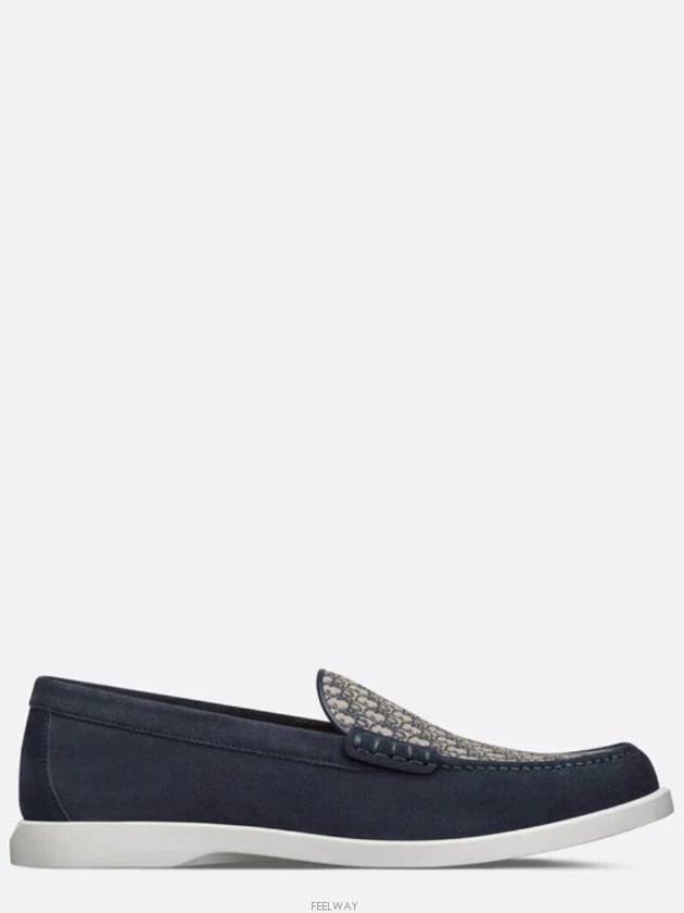 Granville Suede Loafers Blue Beige - DIOR - BALAAN 5