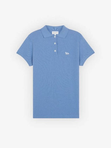 Baby Fox Polo Collar Hampton Blue Women s - MAISON KITSUNE - BALAAN 1