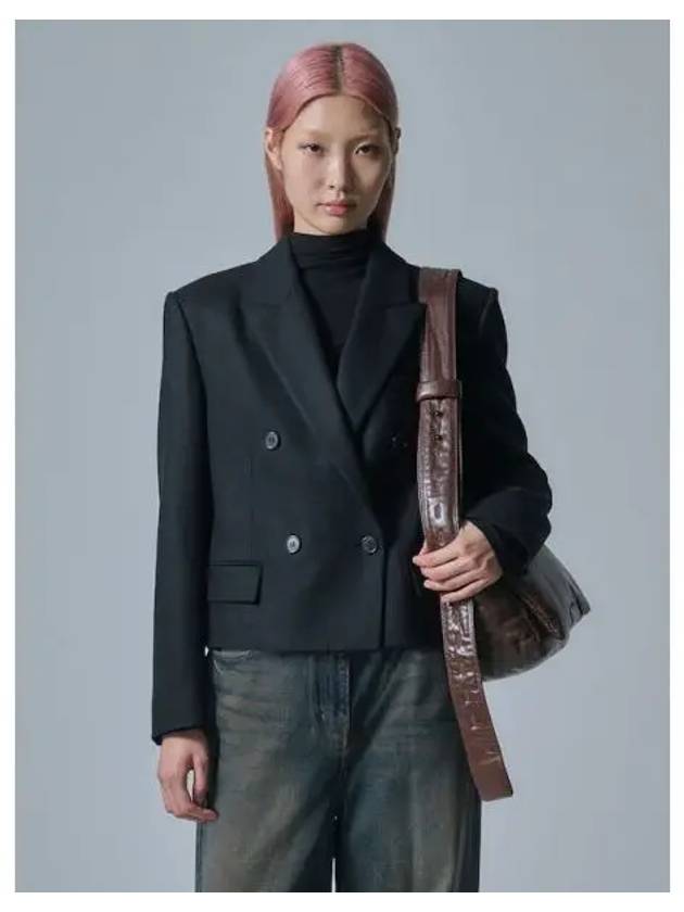 Double breasted crop jacket jumper black domestic product GM0024072626820 - JUUN.J - BALAAN 1