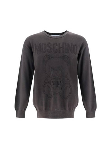 Knit Sweater 09087000 V0517 GRAY - MOSCHINO - BALAAN 1