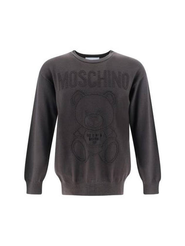 Knit Sweater 09087000 V0517 GRAY - MOSCHINO - BALAAN 1