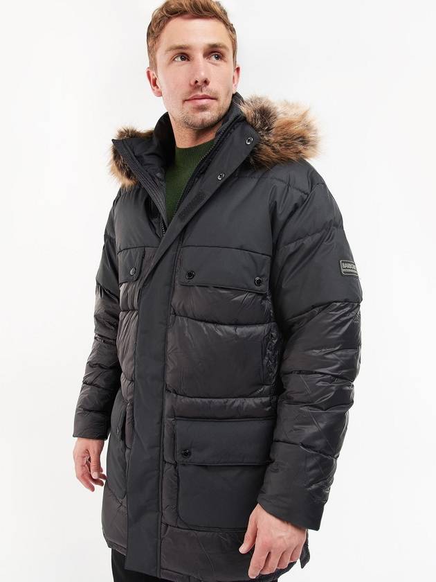 International Men's Padded Jumper INTERNATIONAL Contrast Redford Parka Quilted Jacket MQU1466BK11 - BARBOUR - BALAAN 2