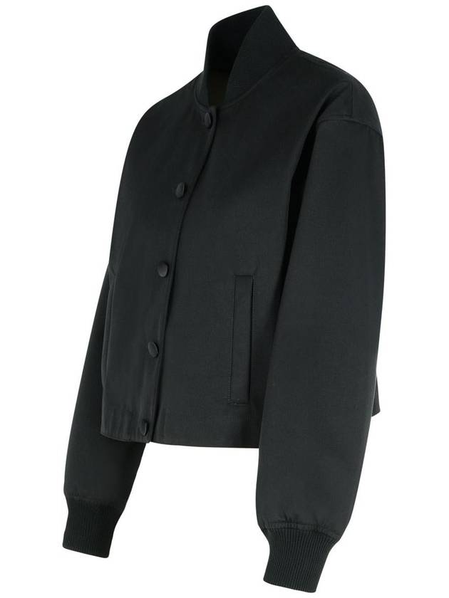 Dolce & Gabbana Black Polyester Blend Bomber Jacket - DOLCE&GABBANA - BALAAN 2