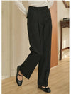 Crocus one tuck roll up slacks black - MICANE - BALAAN 4