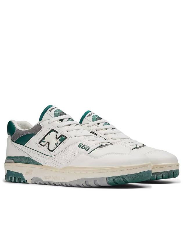 550 Low-Top Sneakers White Green - NEW BALANCE - BALAAN 3