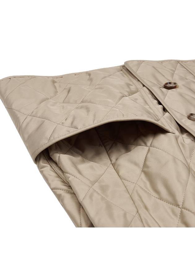 Diamond Quilted Thermoregulated Jacket New Chino Beige - BURBERRY - BALAAN 10