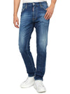 Cotton Back Logo Patch Jeans Blue - DSQUARED2 - BALAAN 5