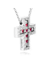 Belle Epoque Diamonds Ruby Necklace Silver - DAMIANI - BALAAN 6