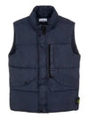 Wappen Patch High Neck Padding Vest Navy - STONE ISLAND - BALAAN 2