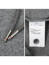 4 Bar Stripe Cashmere Hoodie Grey - THOM BROWNE - BALAAN 8