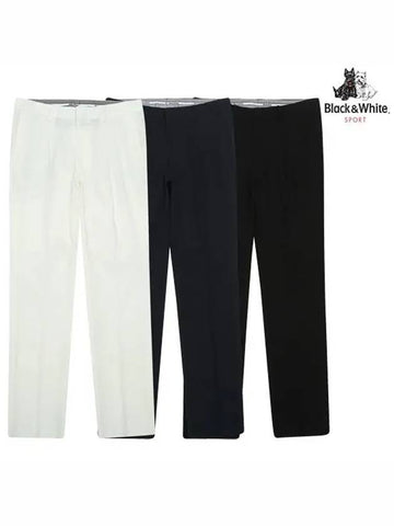 Antibacterial Polygiene Processed Slacks GS5202EA - BLACK&WHITE - BALAAN 1