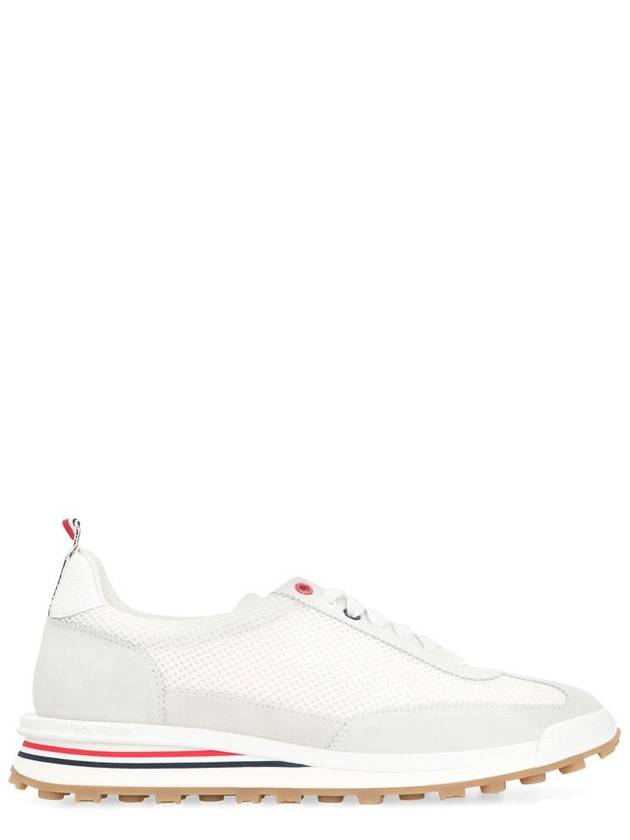 Fine Kid Suede Tech Runner White - THOM BROWNE - BALAAN 2