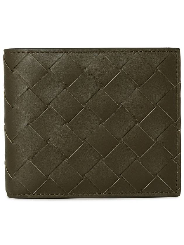 Intrecciato Bifold Half Wallet Khaki - BOTTEGA VENETA - BALAAN 2