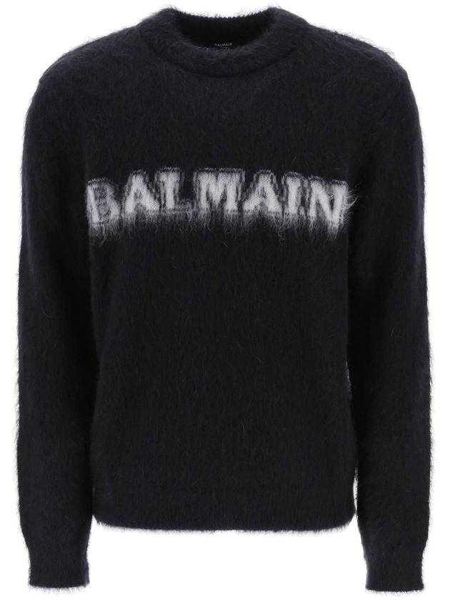 BALMAIN RETRO BALMAIN BRUSHED MOHAIR SWEATER - BALMAIN - BALAAN 1