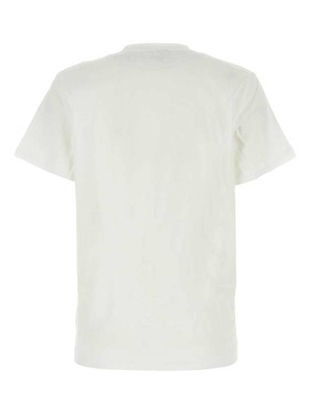 Logo Round Neck Relaxed Short Sleeve T-shirt Bright White - GANNI - BALAAN 3