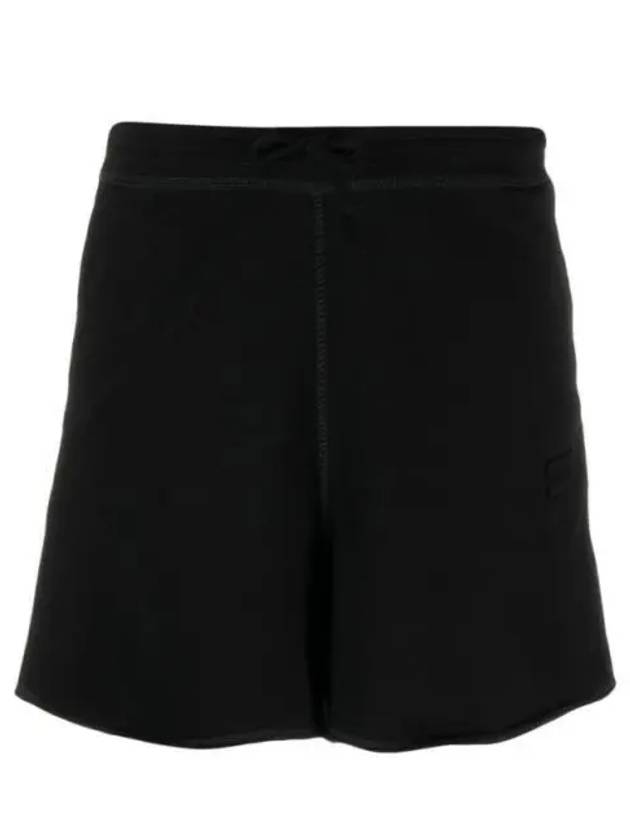 Logo Cotton Shorts Black - GANNI - BALAAN 2