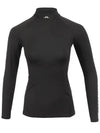 Asa Soft Compression High Neck Long Sleeve T-Shirt Black - J.LINDEBERG - BALAAN 2