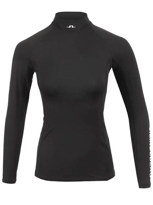 Asa Soft Compression High Neck Long Sleeve T-Shirt Black - J.LINDEBERG - BALAAN 2