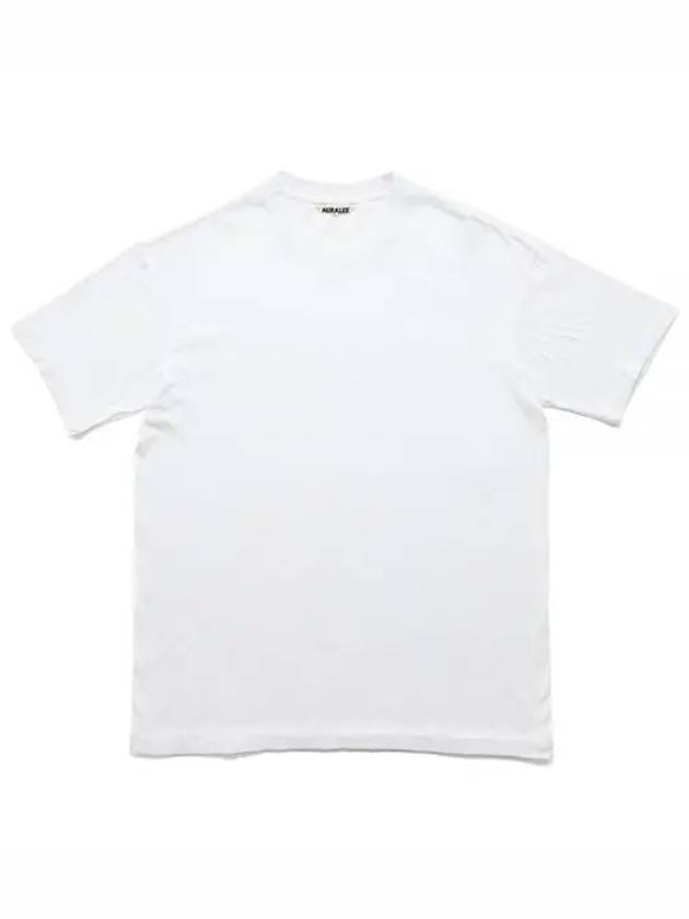 SEAMLESS CREW NECK TEE white A00T01ST seamless crew neck short sleeve t shirt - AURALEE - BALAAN 1