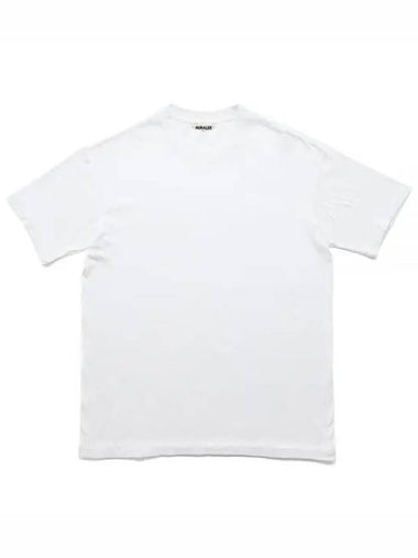 24 SEAMLESS CREW NECK TEE white A00T01ST short sleeve t shirt - AURALEE - BALAAN 1