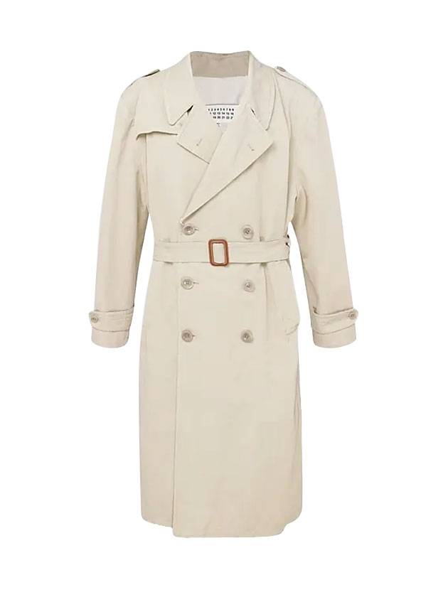 waist belt trench coat beige - MAISON MARGIELA - BALAAN.