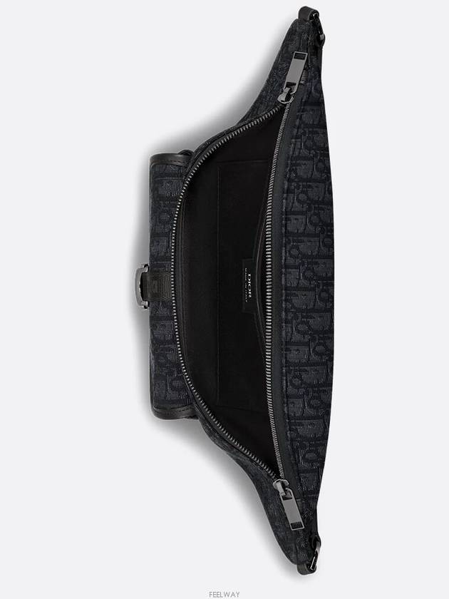 Dior 8 Belt Bag Black Oblique Jacquard - THE ORGANIC COMPANY - BALAAN 3