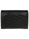 Monogram Envelope Small Half Wallet Black Gold - SAINT LAURENT - BALAAN 5