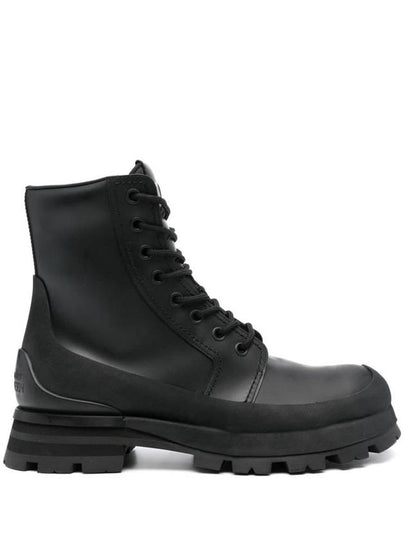 Wander Leather Combat Boots Black - ALEXANDER MCQUEEN - BALAAN 2