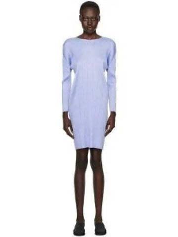 Monthly Color August Short Dress Light Blue - ISSEY MIYAKE - BALAAN 1