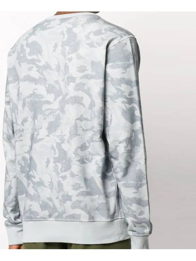 Big Loom Camo Sweatshirt Sky Blue - STONE ISLAND - BALAAN 5