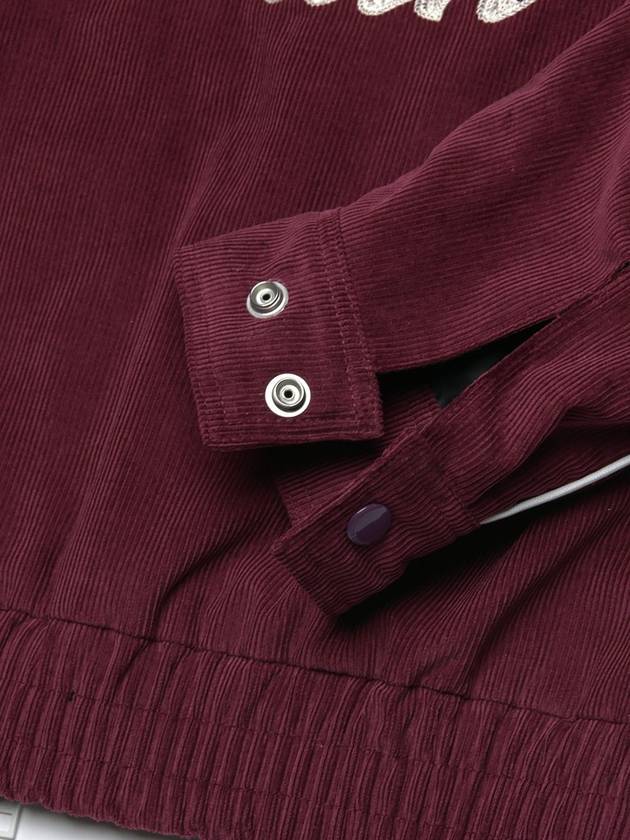 PIPED BLOUSON JACKET CORDUROY BURGUNDY - ROLLING STUDIOS - BALAAN 6