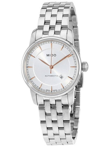 Mido Baroncelli II Automatic Silver Dial Ladies Watch M76004101 - MIDO - BALAAN 1