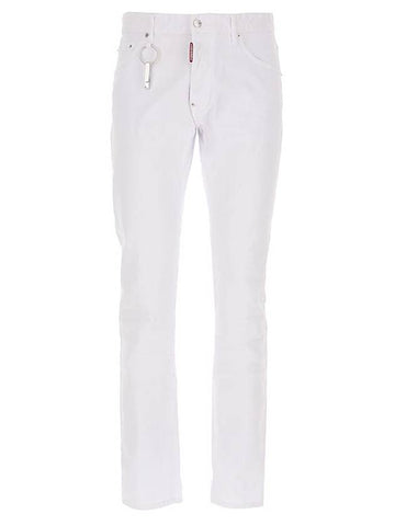 Men's Cool Guy Button Fly Denim Jeans White - DSQUARED2 - BALAAN.