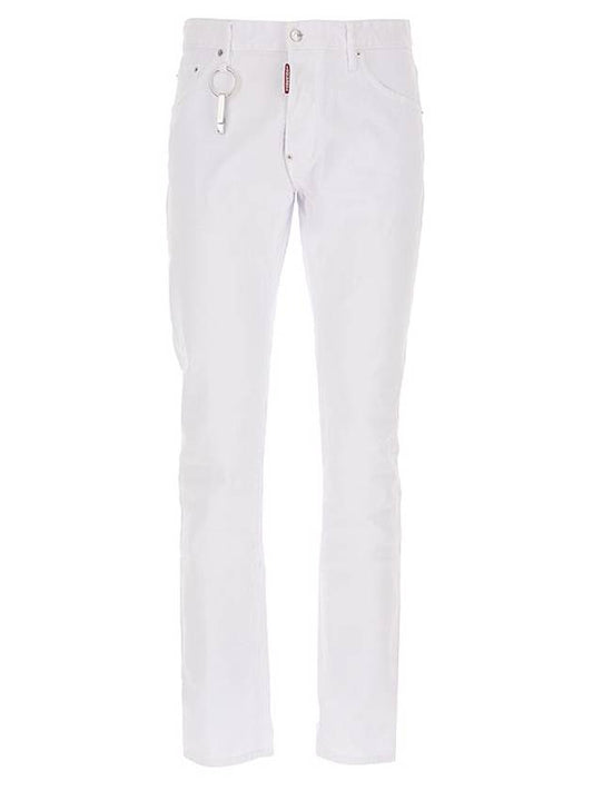 Men's Cool Guy Button Fly Denim Jeans White - DSQUARED2 - BALAAN.