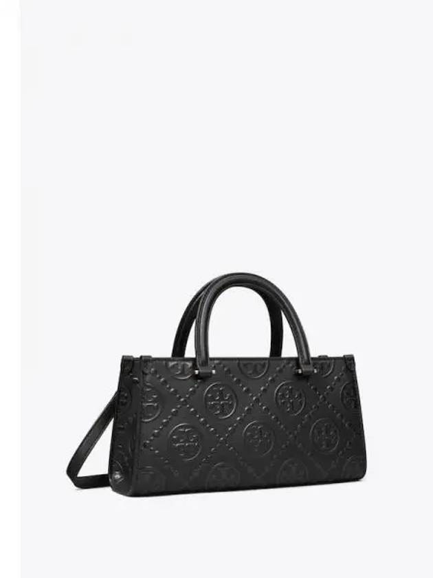 Monogram embossing small women s tote bag shoulder black domestic product GM0024100701527 - TORY BURCH - BALAAN 1