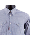 S74DL0720 002F Men's Denim Shirt - DSQUARED2 - BALAAN 1