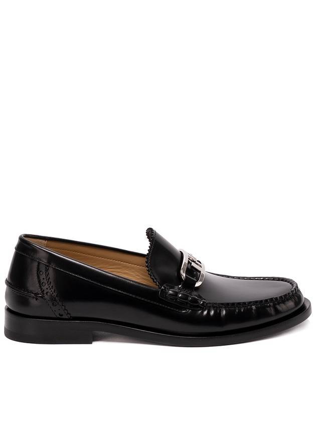 Leather Loafers Black - FENDI - BALAAN 3